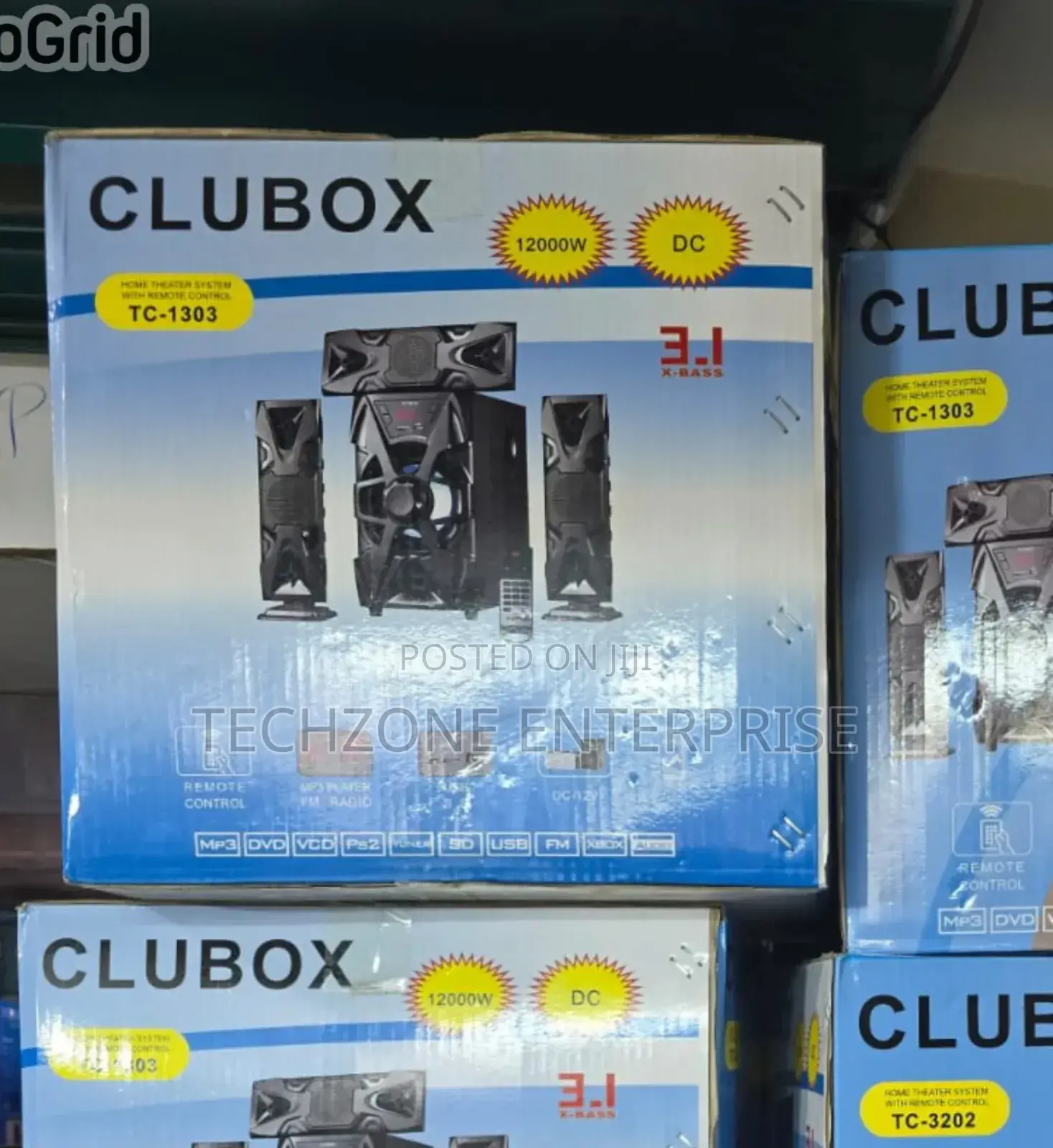 Clubox 12000w 3.1ch Subwoofer Speaker System With Remote 