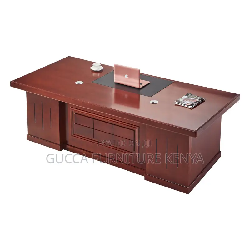 Office Desk: 160cm Executive Desk With Monitor Stand