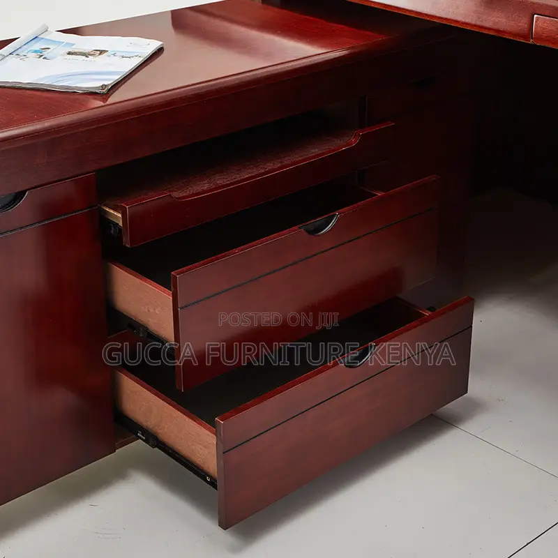 Office Desk: 160cm Executive Desk With Monitor Stand