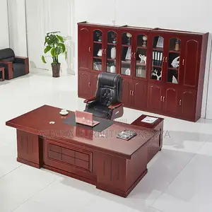 Office Desk: 160cm Executive Desk With Monitor Stand