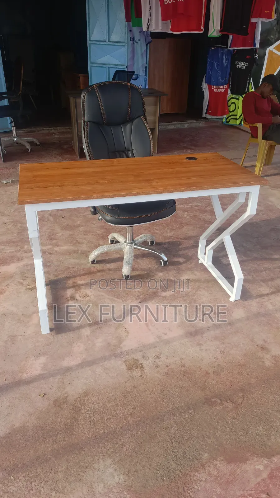 Advanced Modern Office Desk Plus Leather Office Chair