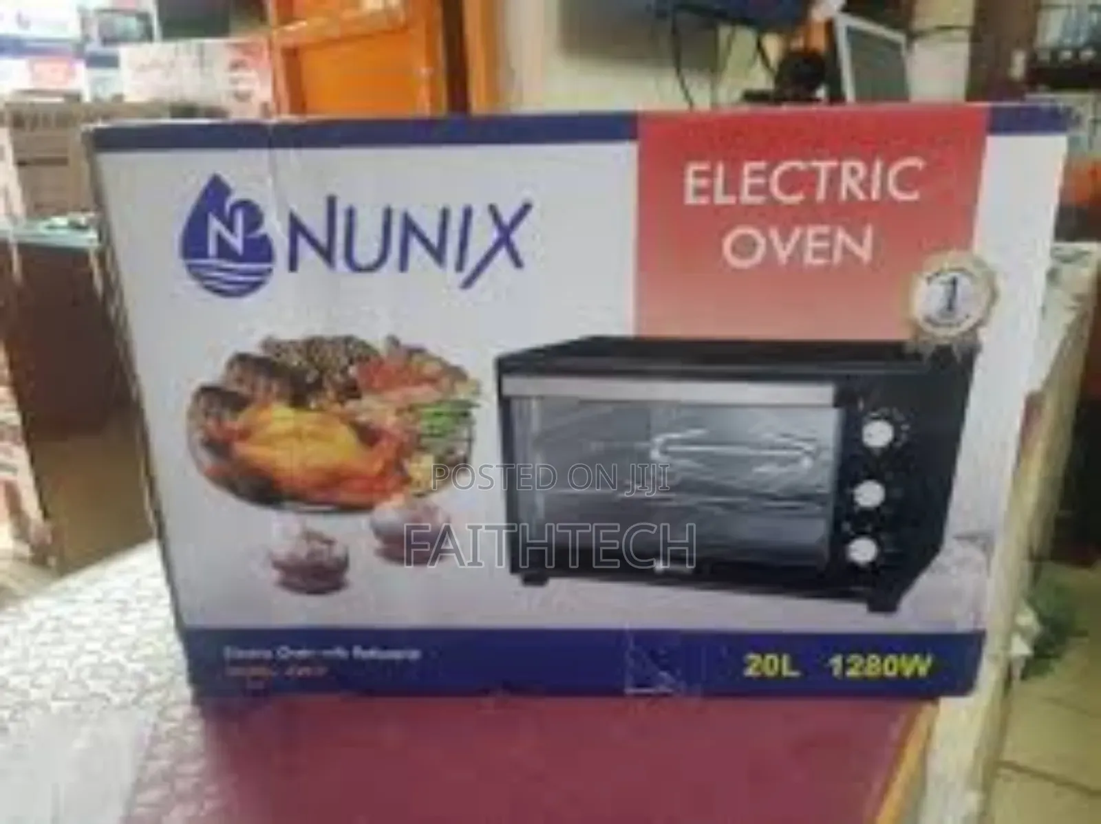 Nunix 20 Litres Electric Oven With Rotisserie  (3 Knobs)