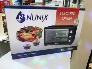 Nunix 20 Litres Electric Oven With Rotisserie  (3 Knobs)