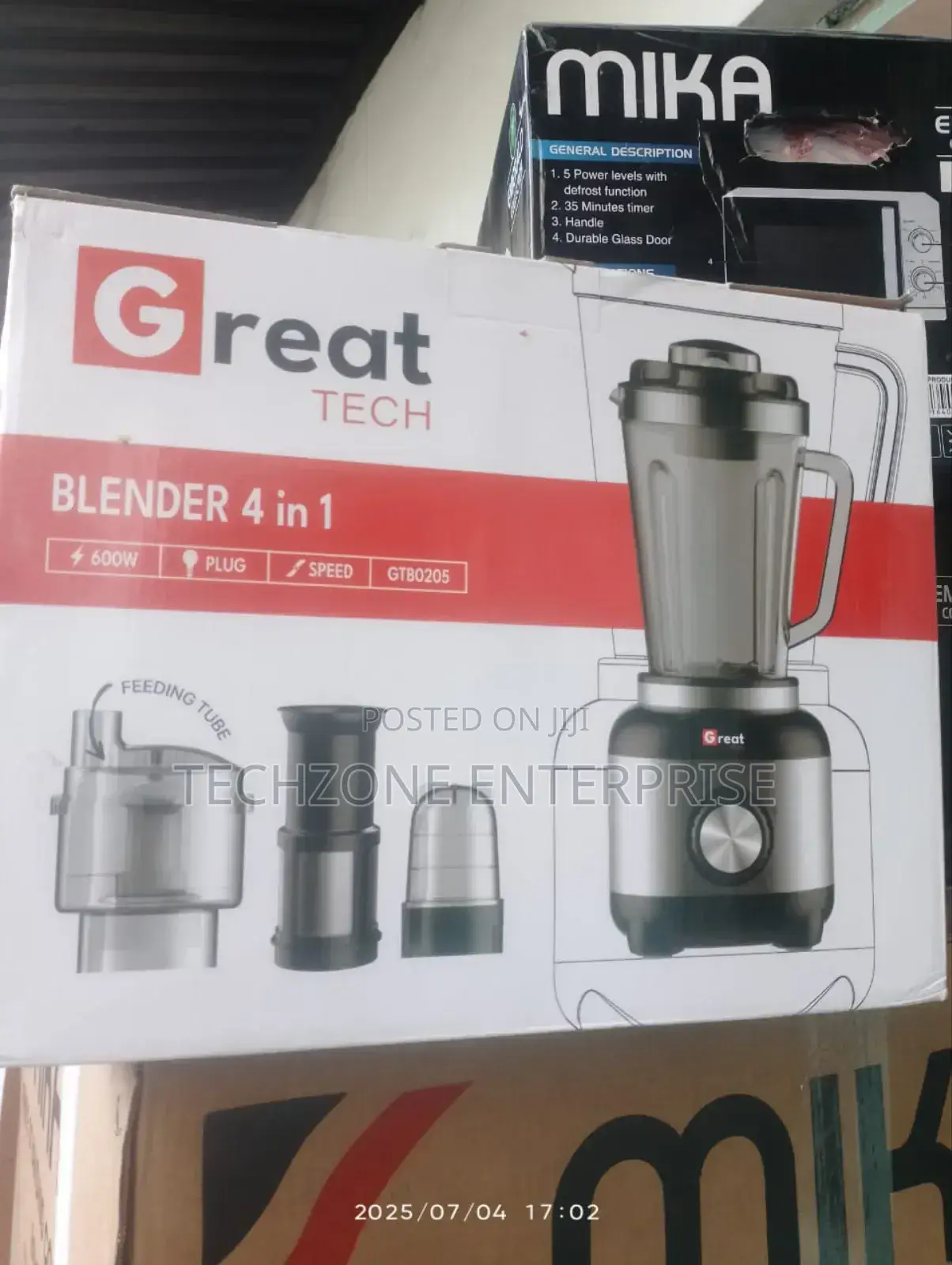 Great Tech 4 in 1 Blender With High Speed