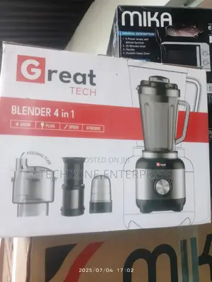 Great Tech 4 in 1 Blender With High Speed