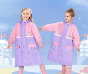 *High Quality Children's Raincoat With Wide Brim Hat