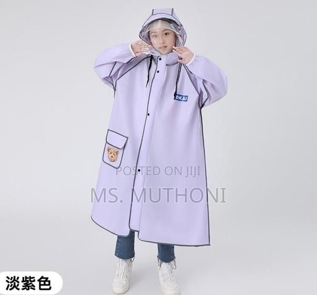 Unisex High Quality Children's Raincoat With Wide Brim Hat*