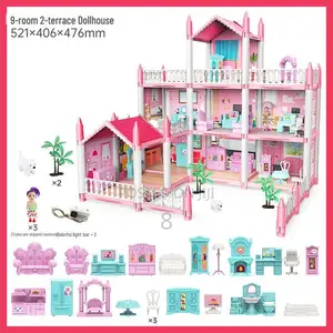 Kids Dollhouse With Furniture — Fun Pretend Play