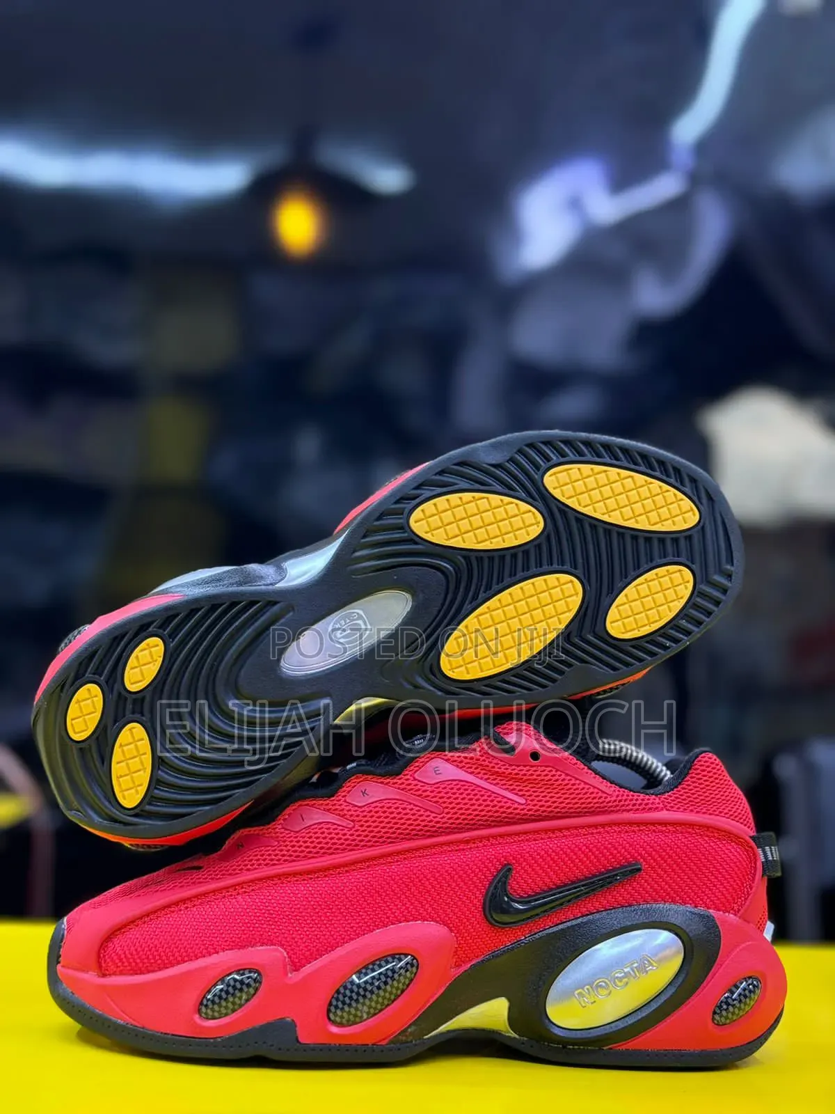 Nike Nocta Glide Bright Crimson Red Sneakers