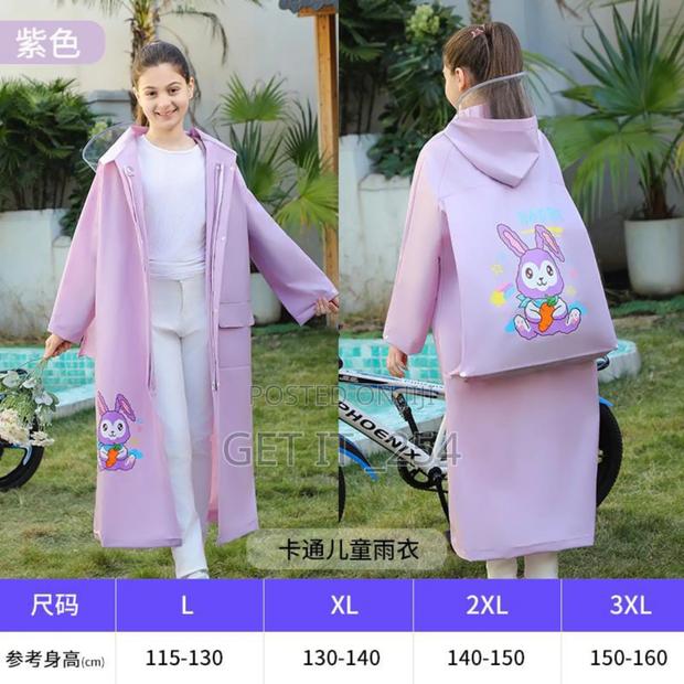 *High Quality Children's Raincoat With Wide Brim - thumbnail 3