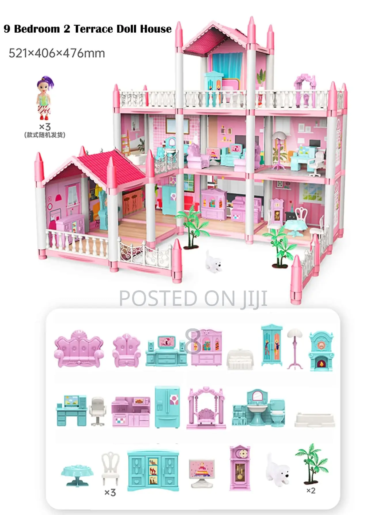 Multi-Level Kids Doll House — Educational Toy