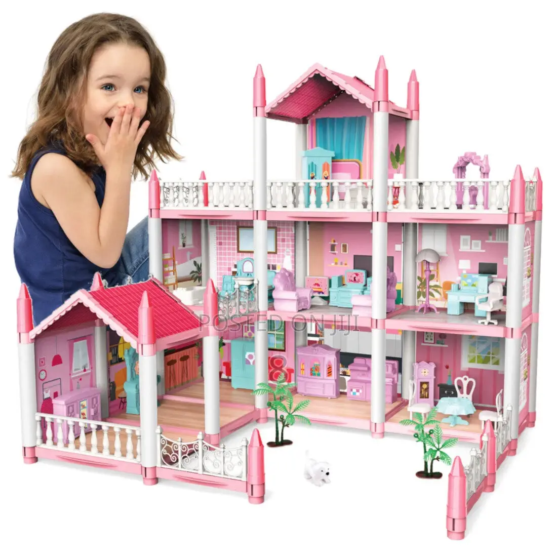 Multi-Level Kids Doll House — Educational Toy