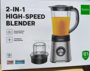 Syinix 2in1blender With Safety Lock Switch.