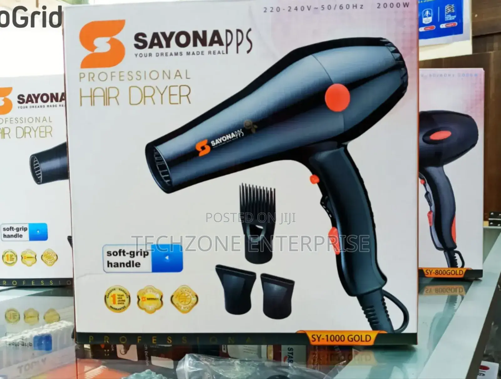 Sayona Sy -1000 Hair Blow Drier With 2 Speeds With 2000w 