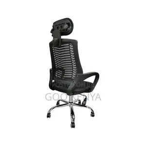 Office Chair ; Secretarial Mesh Chair Adjustable Headrest