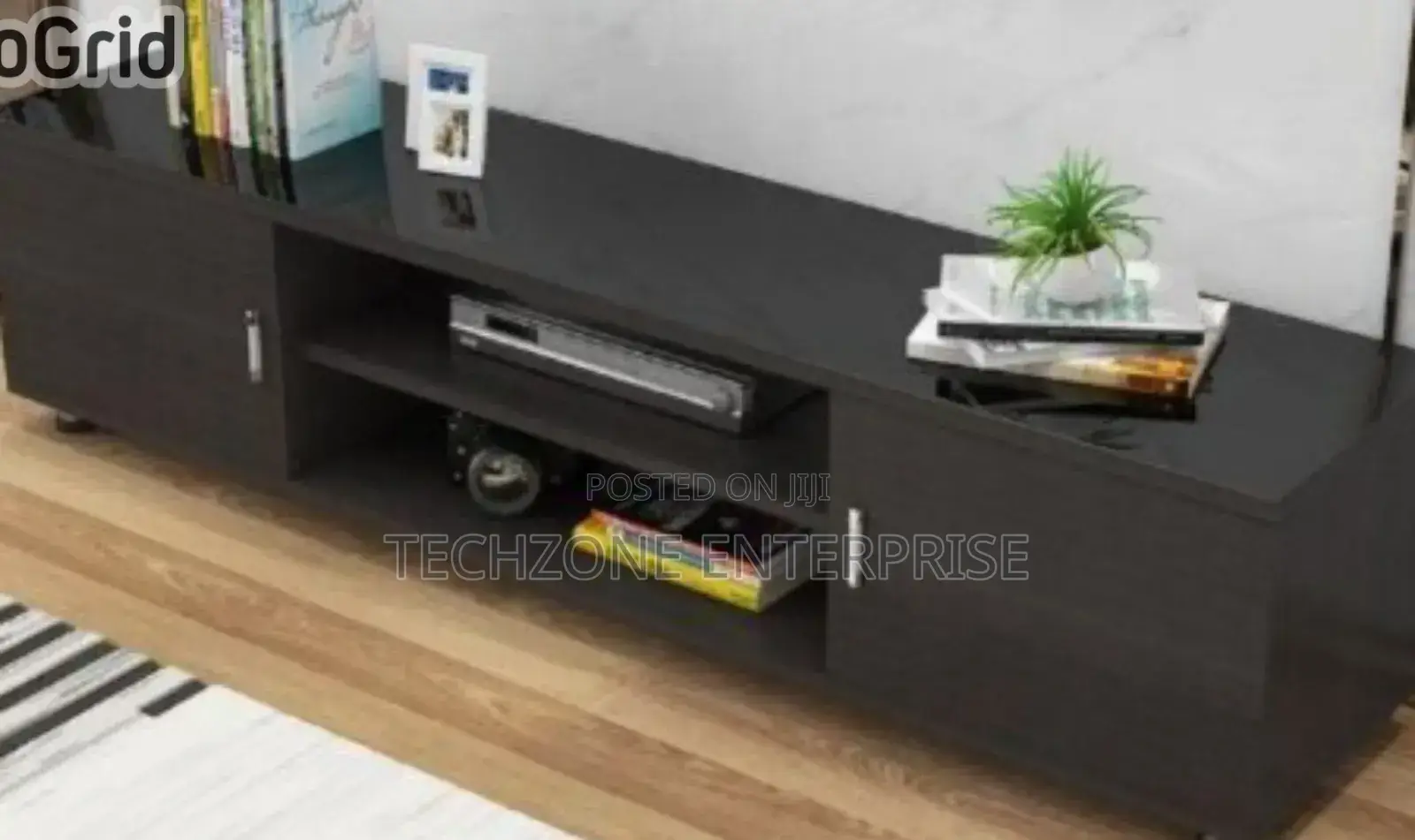 Black Elegant Rio Modern Wooden 4ft Tv Stand 