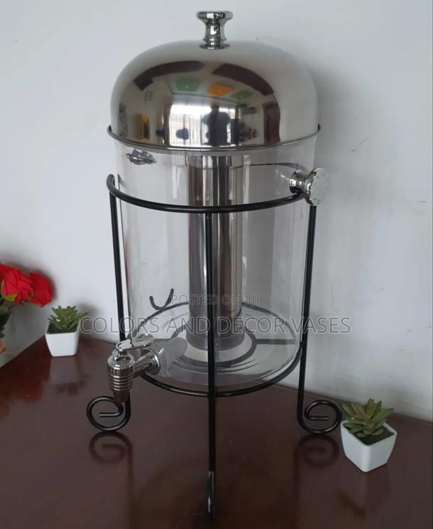 Juice Dispenser With Black Metal - main view