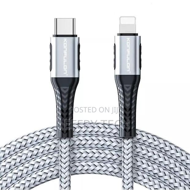 Konfulon Cable Type-C to Lightning, 1m, Pd 20w, Gray - main view