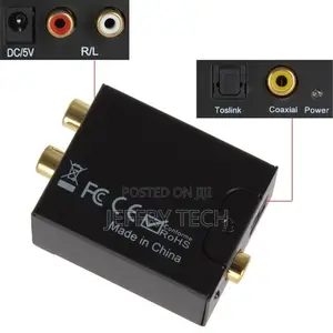 Digital to Analog Audio Converter Digital Optical Coaxial I