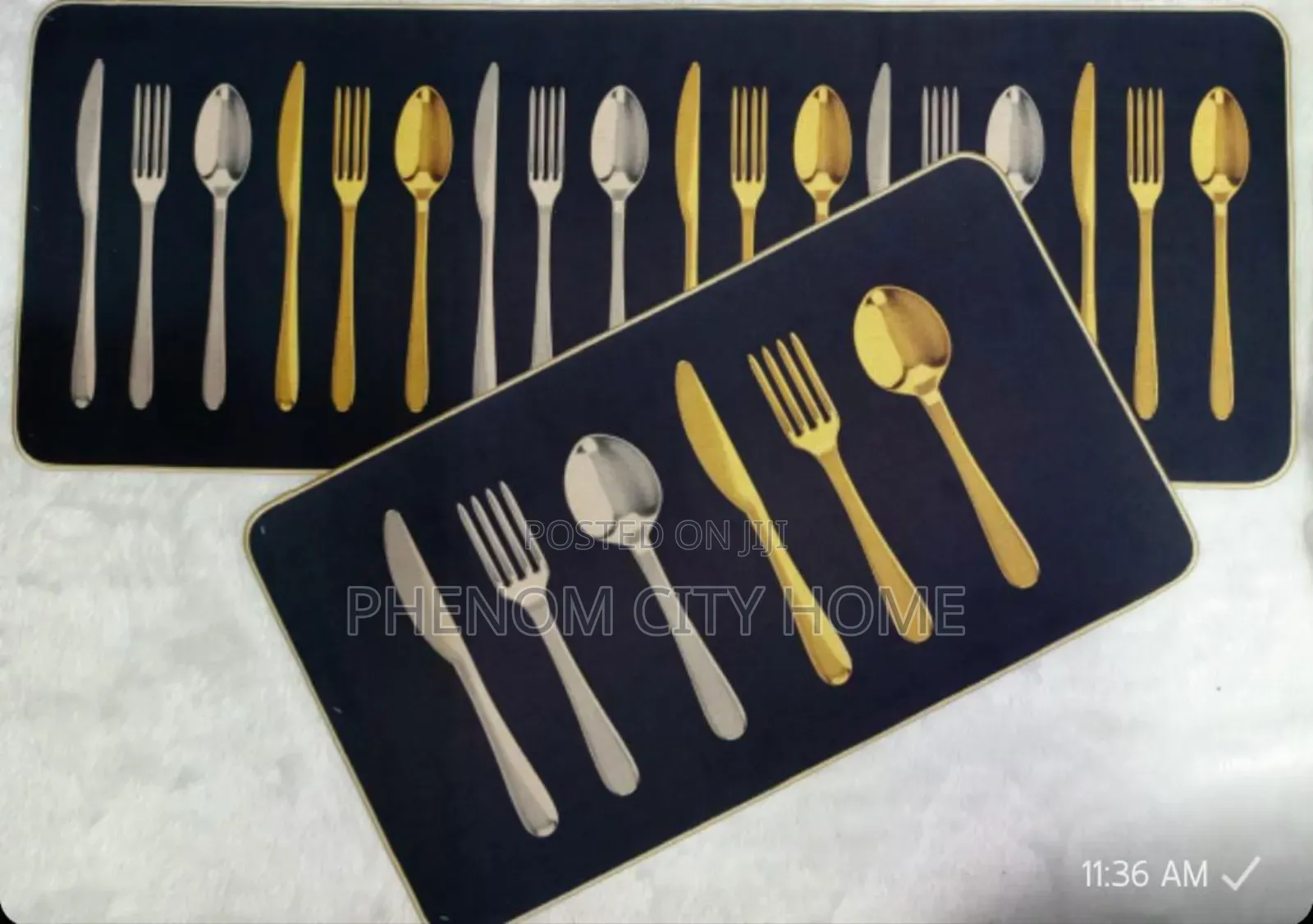 Large Binded Kitchen Mat Set