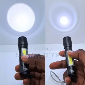 Mini Tactical Flashlight With Case Small Torch Cob Led Lamp
