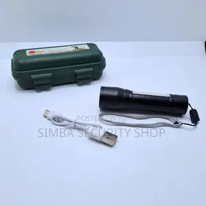 Mini Tactical Flashlight With Case Small Torch Cob Led Lamp
