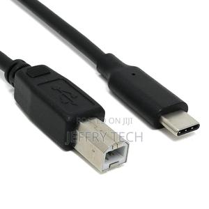 Usb-C to Usb-B Cable - Black - thumbnail 2