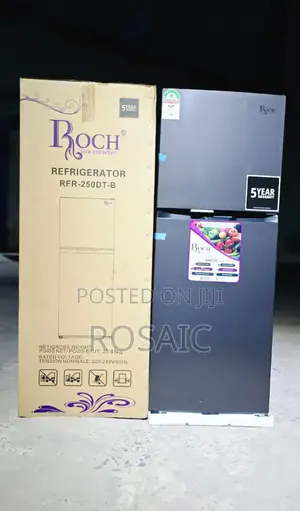197 Litres Roch RFR-250-Dt-B Double Door No Frost