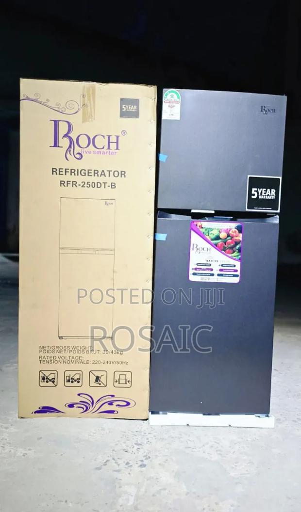 197 Litres Roch RFR-250-Dt-B Double Door No Frost