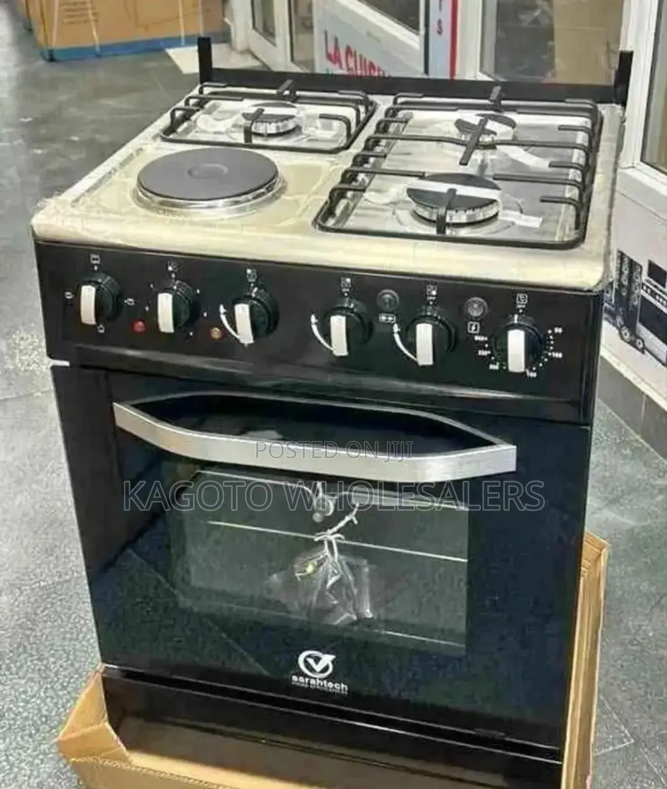 3+1 Gas Cooker Sarahtech With Electric Oven