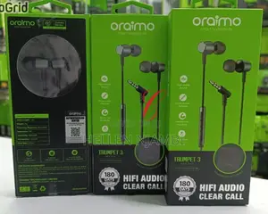Oraimo Trumpet 3 E40 in Ear Earphone With Mic Carry Pouch