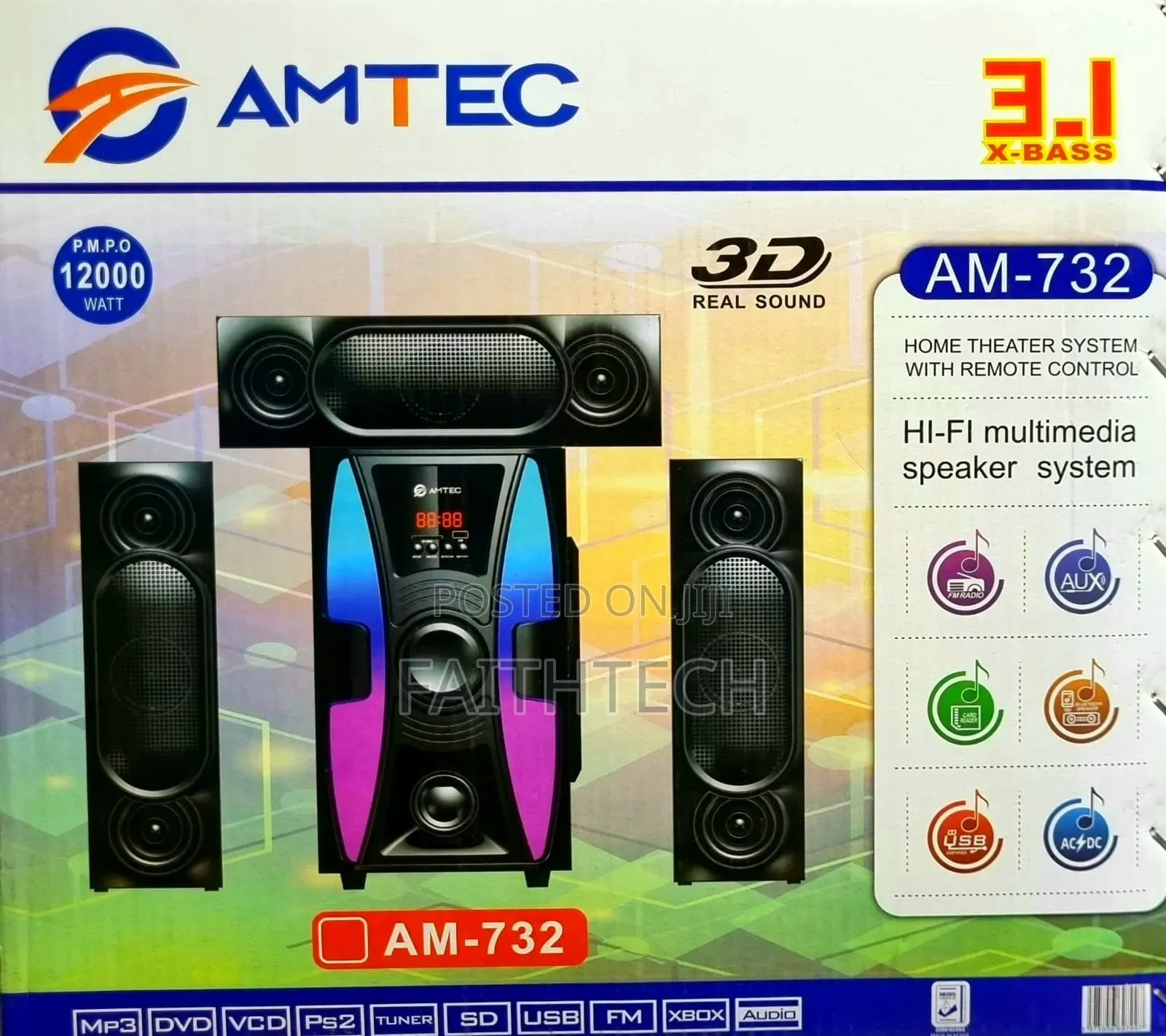 Amtec 3.1ch Bluetooth Sub-Woofer System