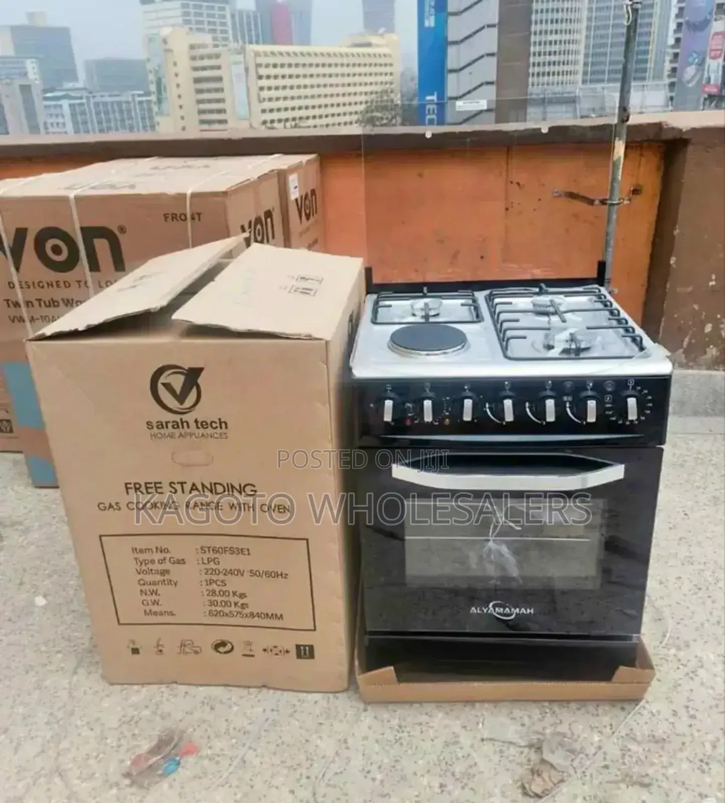 Saratech 60 by 60 Free Standing Gas Cooker Sc-6