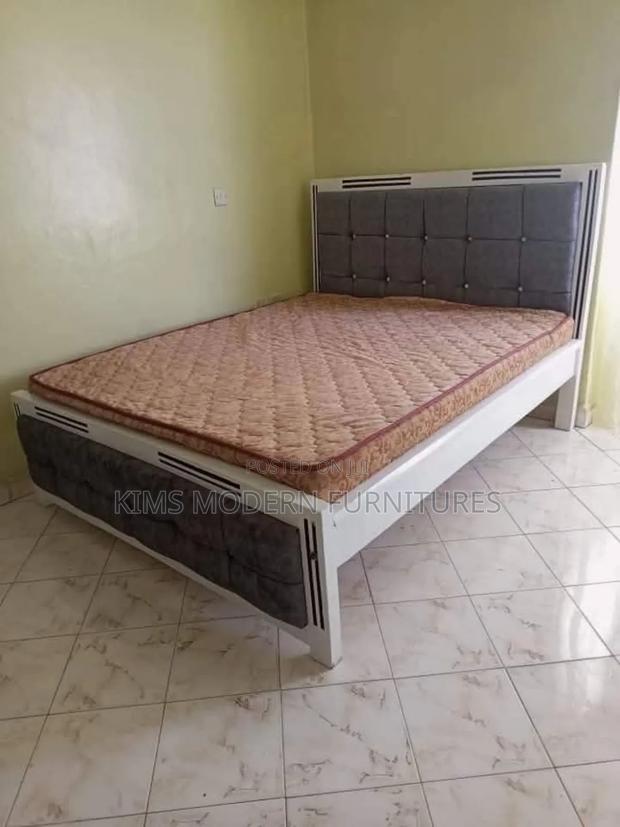 Fabric Wood Matress 5 by 6 With Matress Inclusive