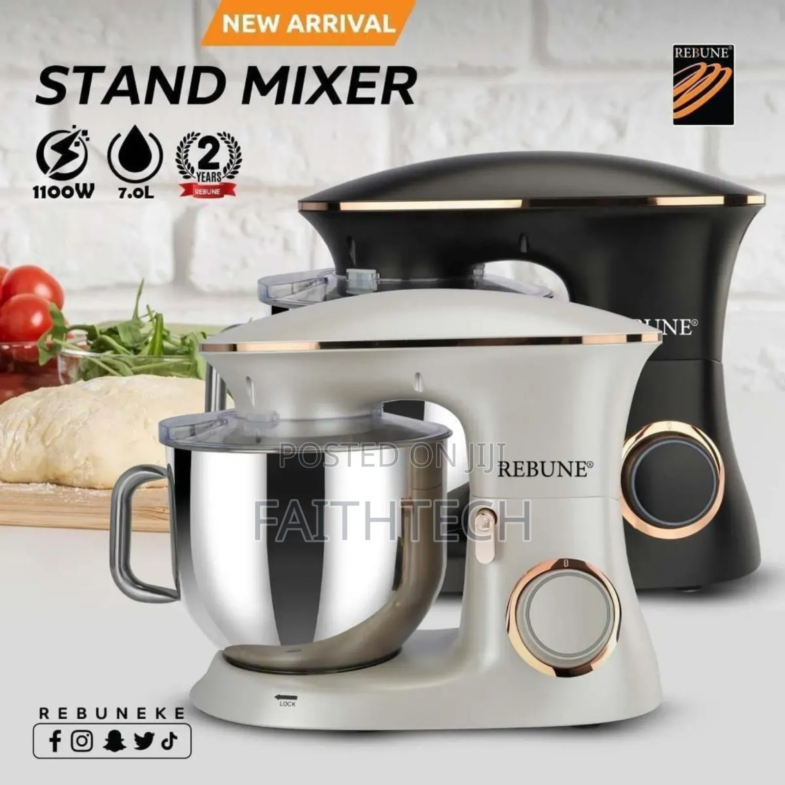 *Rebune Commercial Stand Mixer