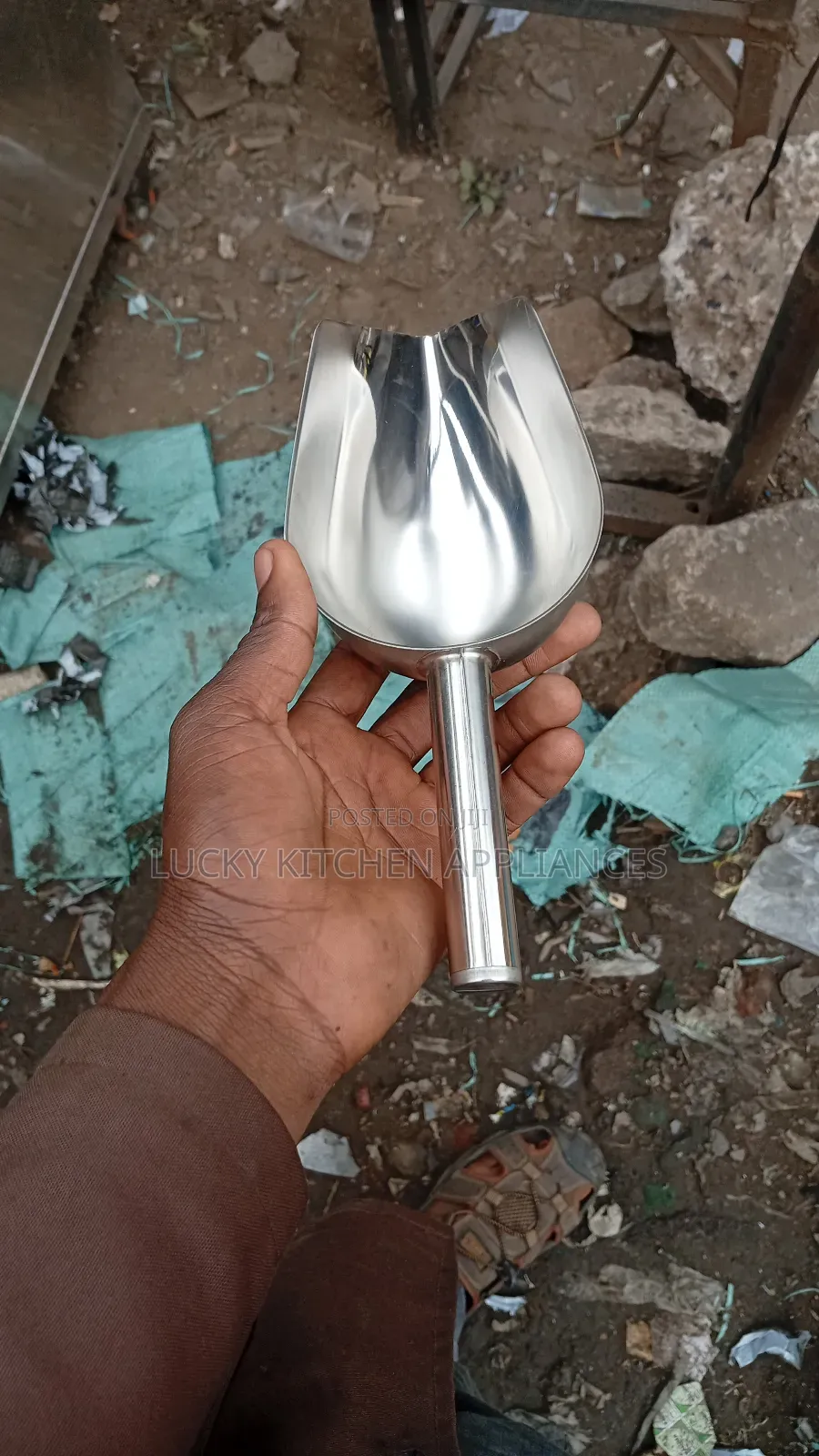 Stainless Steel Scooper.