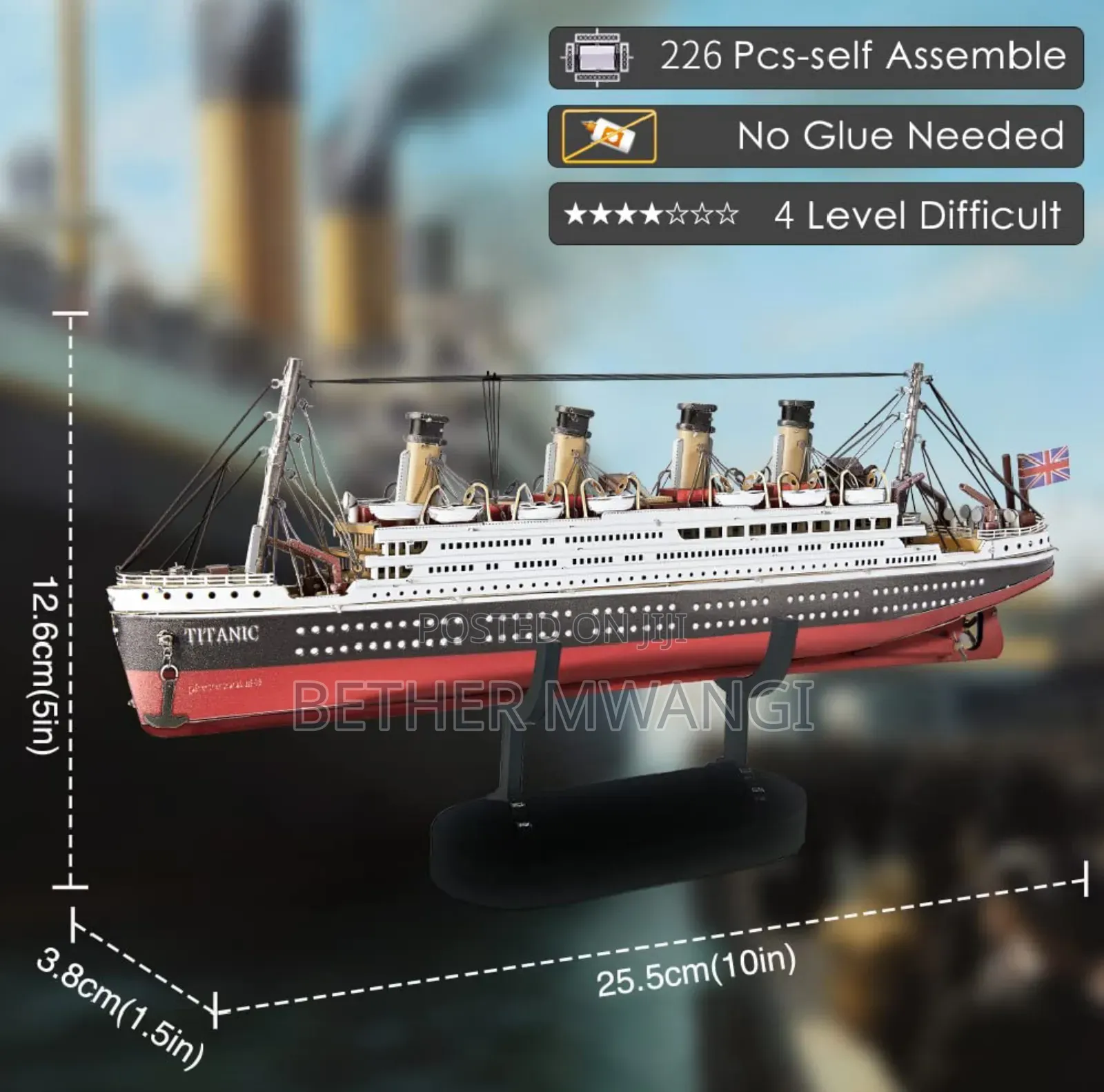3d Metal Puzzle of the Titanic in Kenya