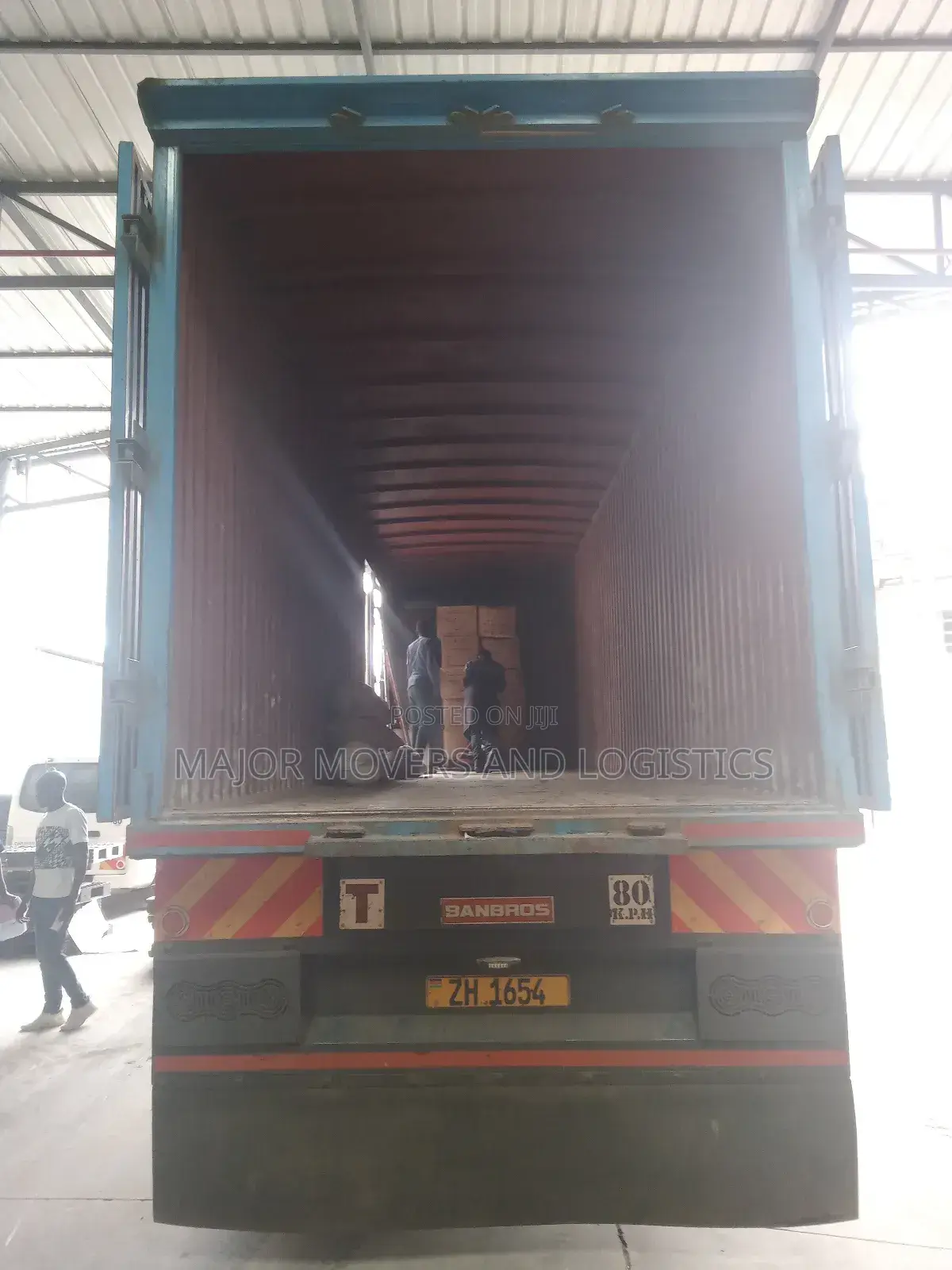 Transit Trailer Accessible for Conveying Goods