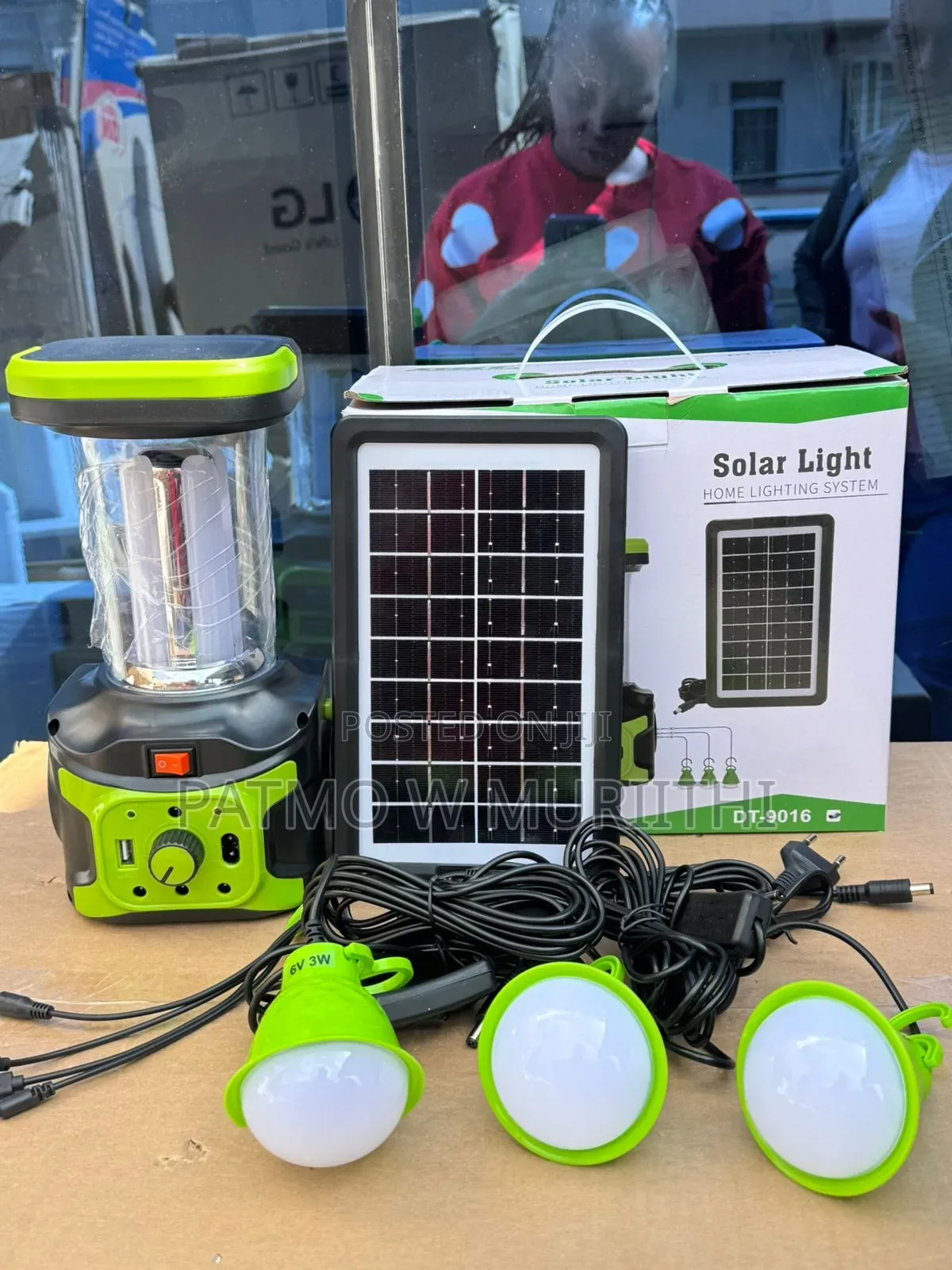 Dat Solar Light/Home Lighting System 3bulb+Torch+Fm Radio