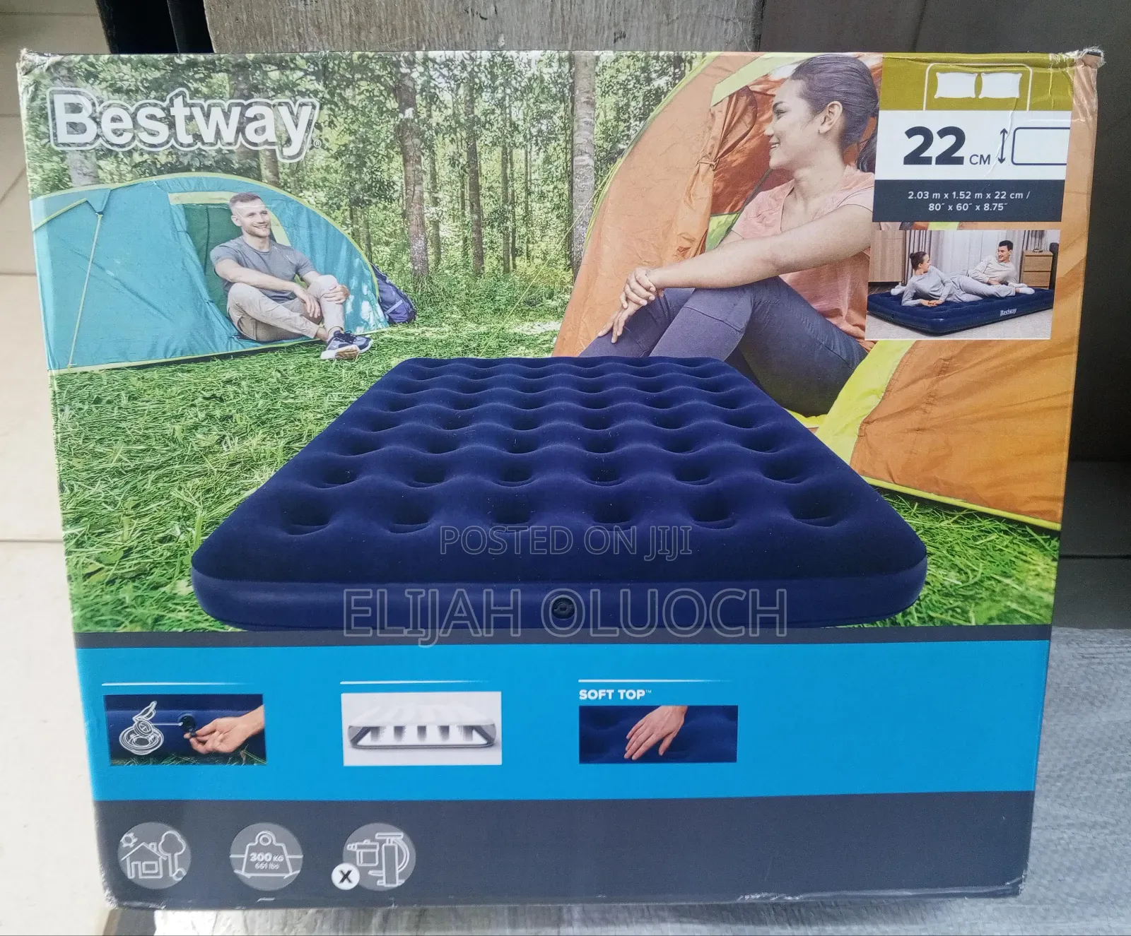 Premium Inflatable Mattress. Perfect for Camping Trips