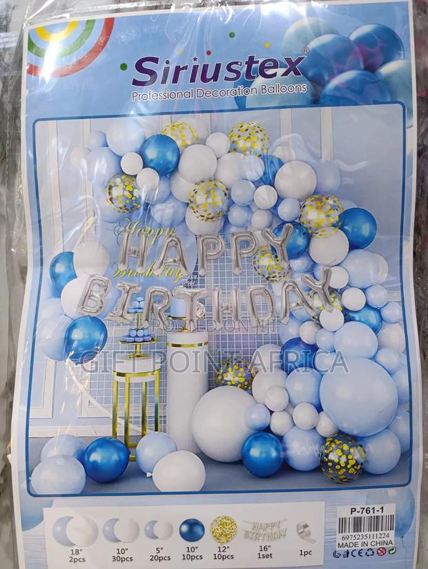Professional Decoration Balloons" Kit, For Birthdays - main view