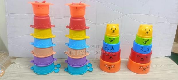 Multicolored Stacking Cups For Kids - thumbnail 4
