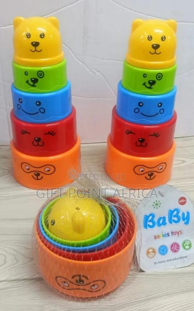 Multicolored Stacking Cups For Kids - main view