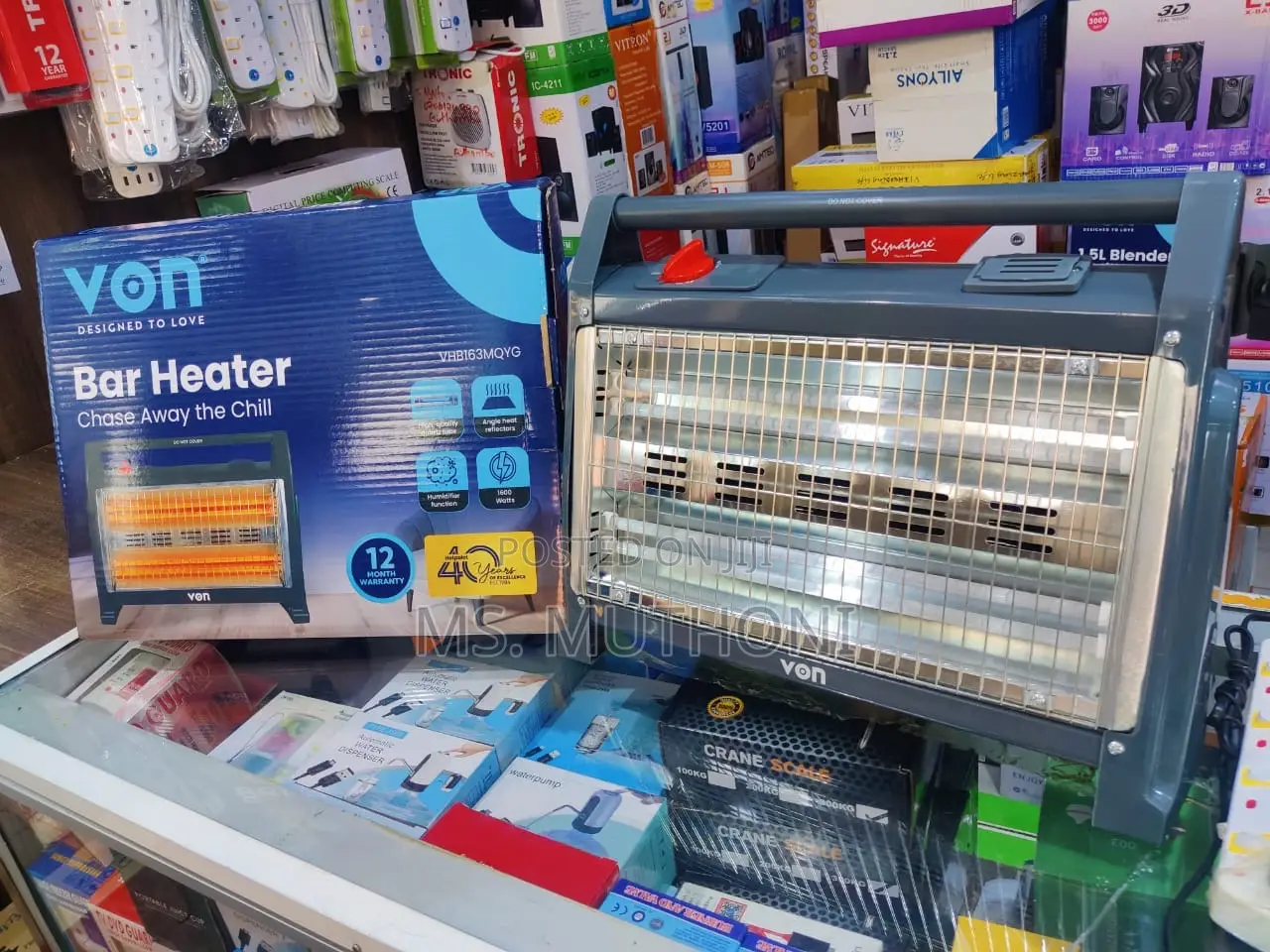 *Von Quartz Bar Heater 1600w