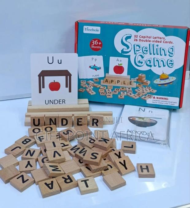 Wooden English Spelling Game For Kids