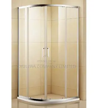 Shower Enclosure (Corner Chromed Pivot Door)