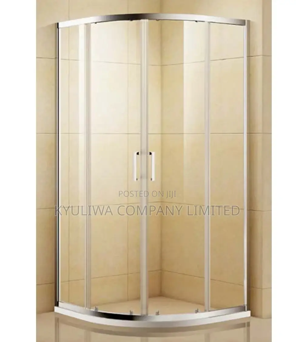 Shower Enclosure (Corner Chromed Pivot Door)