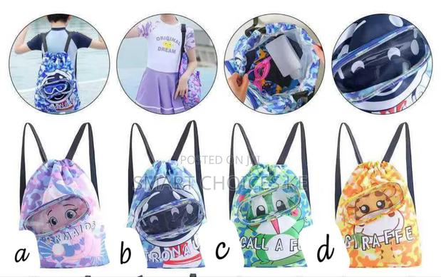 Cute Cartoon Drawstring Waterproof Swimming Bag/Gymbag*
