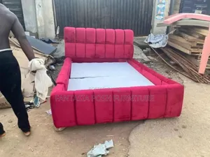 Red Tufted Bed Frame Size 4 by 6