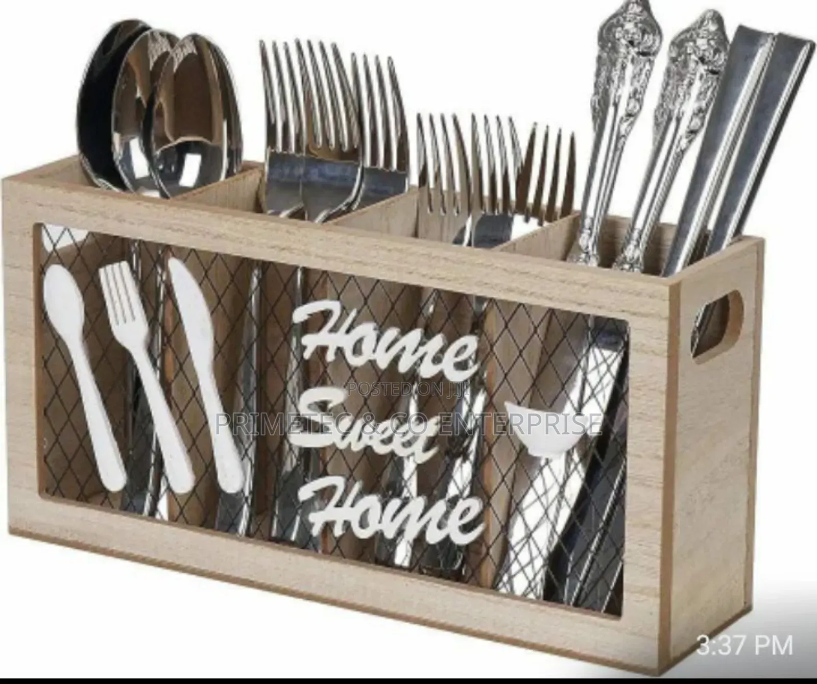 Wooden Kitchen Utensils Holder Cutlery